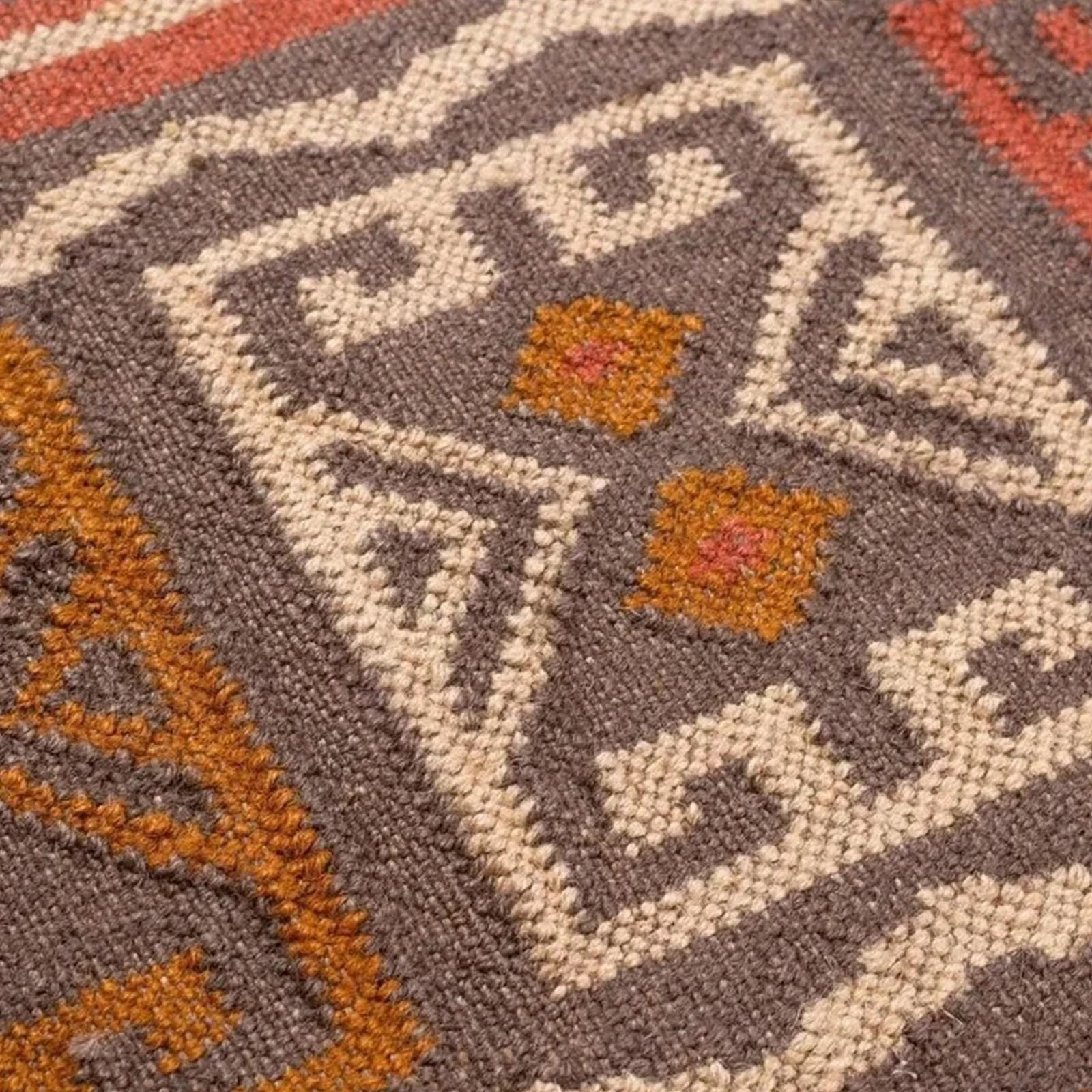 Multicolor Jute Rug ,Custom Runner Rug, Boho Hallway Runner ,Large Jute Rug ,Checkerboard Carpet Handmade Indian Jute Area Rug ,Rustic Decor