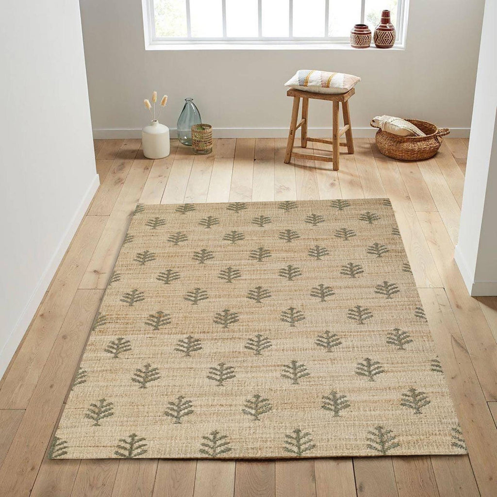 Wool Jute Rug Handmade Kilim Dhurrie Rug Traditional Indian Design Eco-Friendly Home Decor Area Rug Rustic Carpet