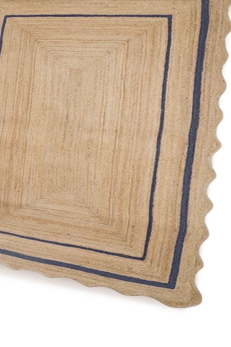 Natural Jute Rug, Handwoven Rectangle Jute Area Rug, Custom Size Boho Decor Carpet ,4x7 ,5x7, 8x11, 9x12 Rug