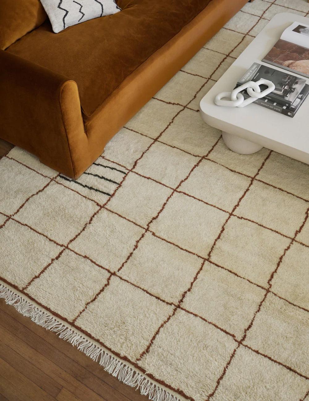 Checkered Rug Checkerboard Carpet, Green Grid Design Carpet, Home Decor Grid Checkerboard Rug