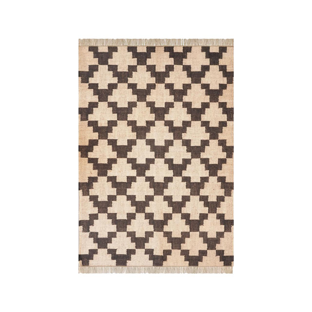 Handwoven Kilim Rug, Indian Dhurrie Rug, Black White Area Rug, Custom Size Carpet, Boho Floor Rug, Rectangle Flatweave Rug, Ethnic Decor Rug