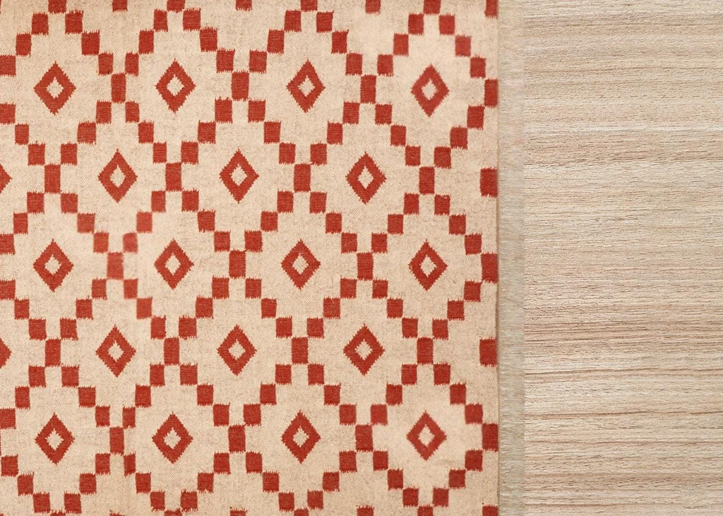 Peruvian Wool Rug, Jute Area Rug, Vintage Kilim Pattern, Handmade Dhurrie Rug, Southwestern Navajo Carpet, Indian Fusion Rug