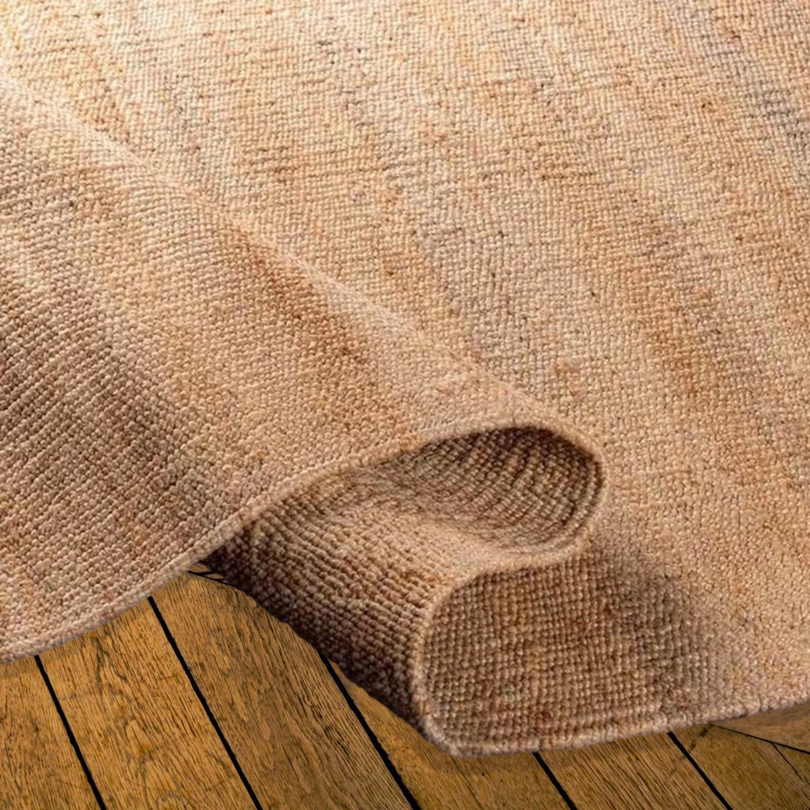 Natural Jute Runner, Hemp Stair Rug, Eco-Friendly Vegan Carpet, Custom Size Jute Runner, Handwoven Hallway Rug, 8x10 Ft Jute Rug