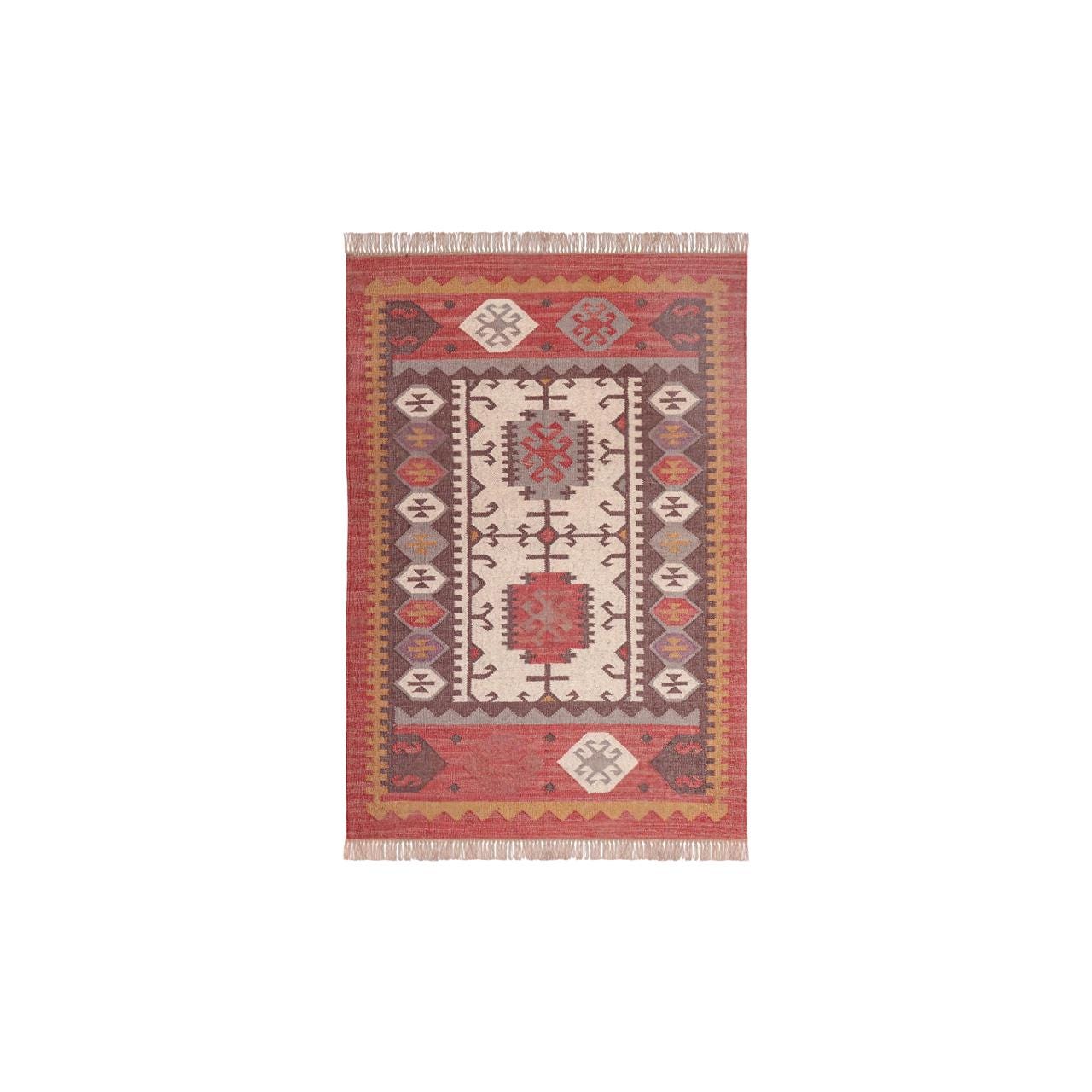 9x12 Ft. Handmade Wool Jute Kilim Rug, Vintage Wool Jute Kilim Rug, Handwoven, Wool and Jute Rug Handmade, Kilim Dhurrie Rug