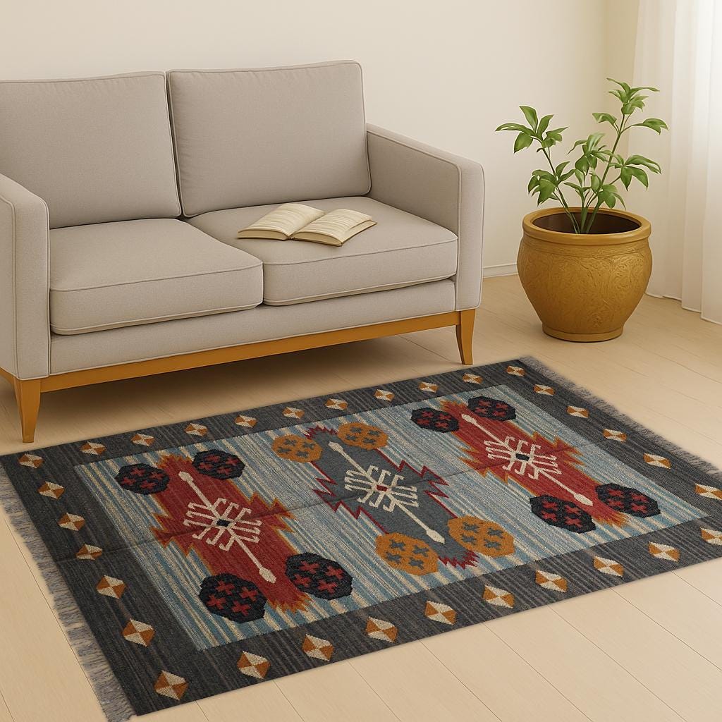 9x12 Ft. Handmade Wool Jute Kilim Rug Handwoven Wool Jute Rug, Handwoven Wool Jute Kilim Rug, Wool Jute Rug Kilim Jute Rug