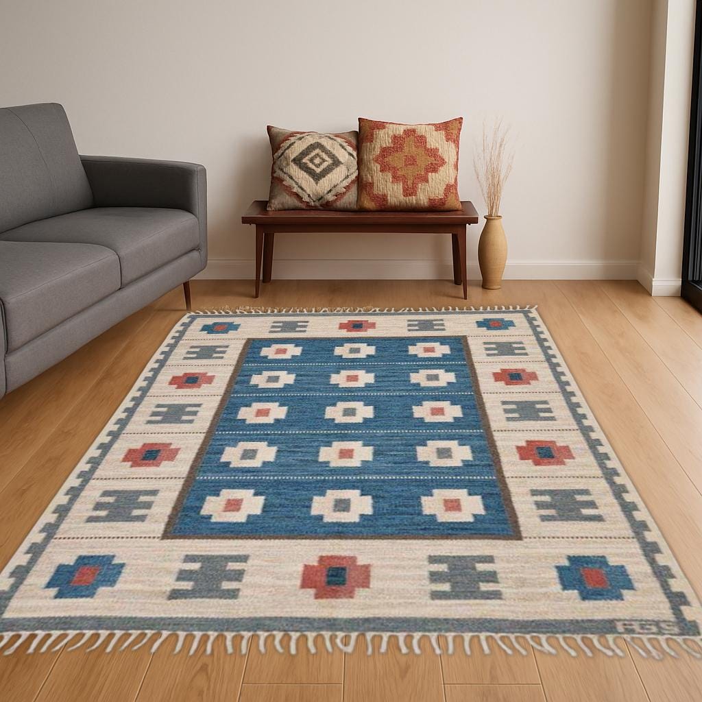 Modern wool jute rug, modern kilim rug , 6x9 , Handmade Wool Jute Rug, Navajo kilim Rug, Outdoor/ Indoor Rug/ Living Room Rug