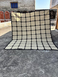 Bohemian Jute Rug, Checker Jute Carpet, Handwoven Farmhouse Floor Mat, Natural Wool Jute Rug, Earthy Boho Home Decor, Grid Area Rug