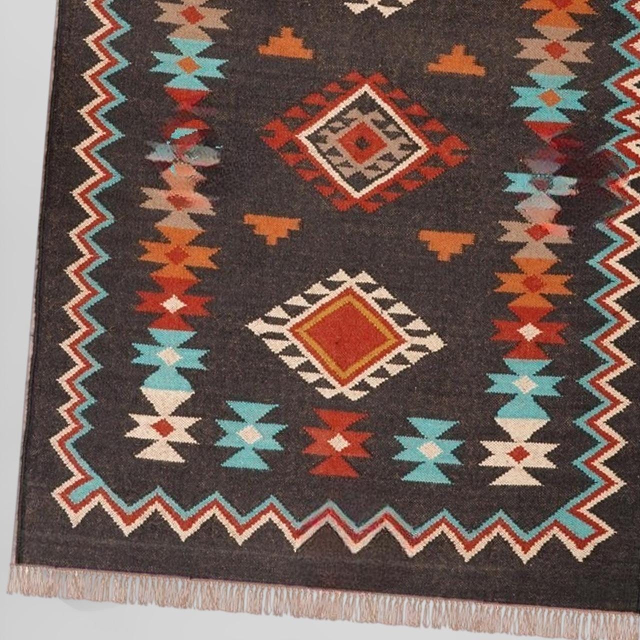 Black Area Rug, Custom Floor Rug, Living Room Rug, Bedroom Rug, Kitchen Rug, Dining Table Carpet, Home Decor Rug, Modern Style Rug