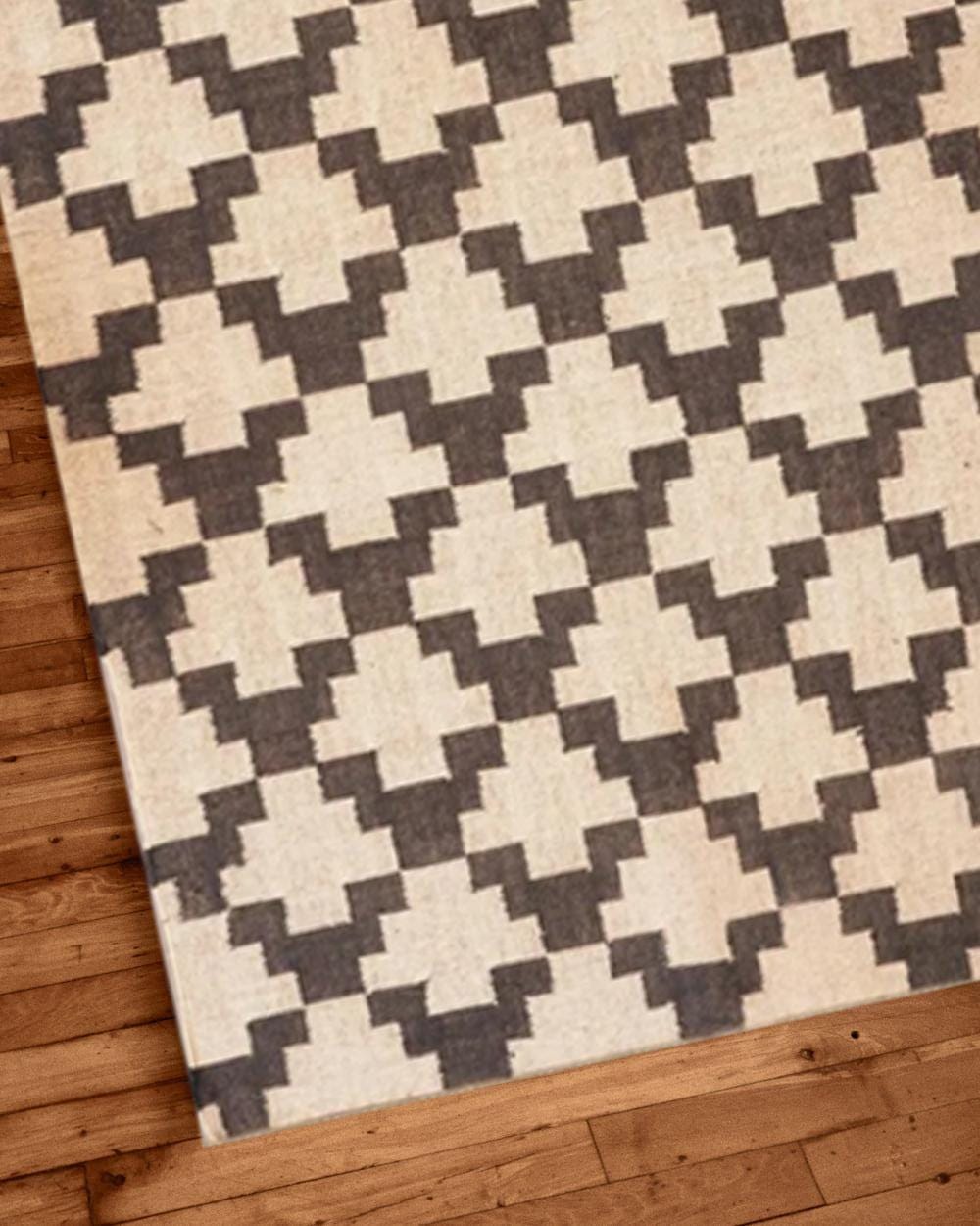 Handmade Wool Rug, Navajo Kilim Rug, Aztec Rug, Accent Rug, Black Design Kilim Dhurrie Rug, Outdoor Rug, Bedroom Rug