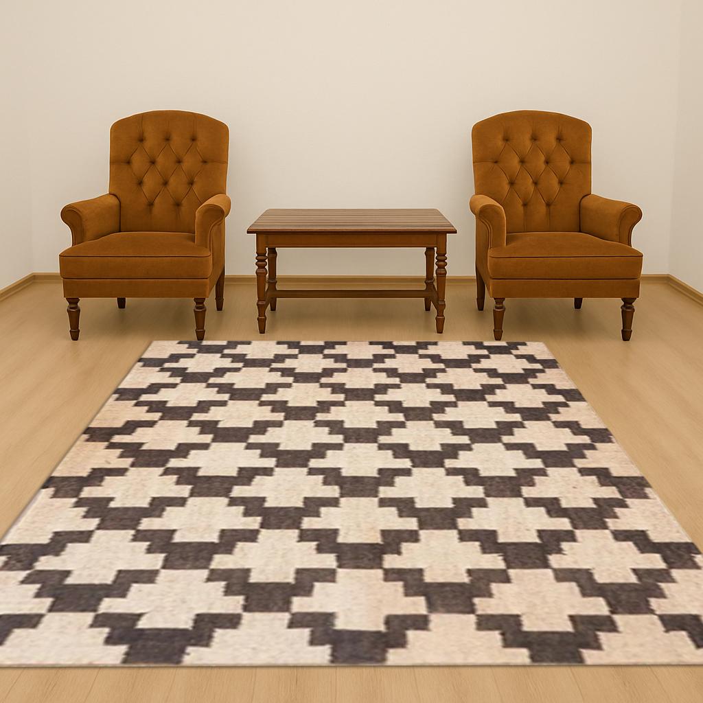 Handmade Wool Rug, Navajo Kilim Rug, Aztec Rug, Accent Rug, Black Design Kilim Dhurrie Rug, Outdoor Rug, Bedroom Rug