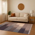 Handmade Navajo Kilim Rug, Aztec Rug, Accent Rug, Outdoor Rug, 8 x 10, 9 x 12 ft Light blue kilim rug,large brown rug