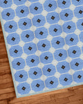 Cotton Rug for Living Area - Soft Durable Carpet, Boho Home Decor, Cozy Floor Mat for Living Room & Lounge Reversible Carpet