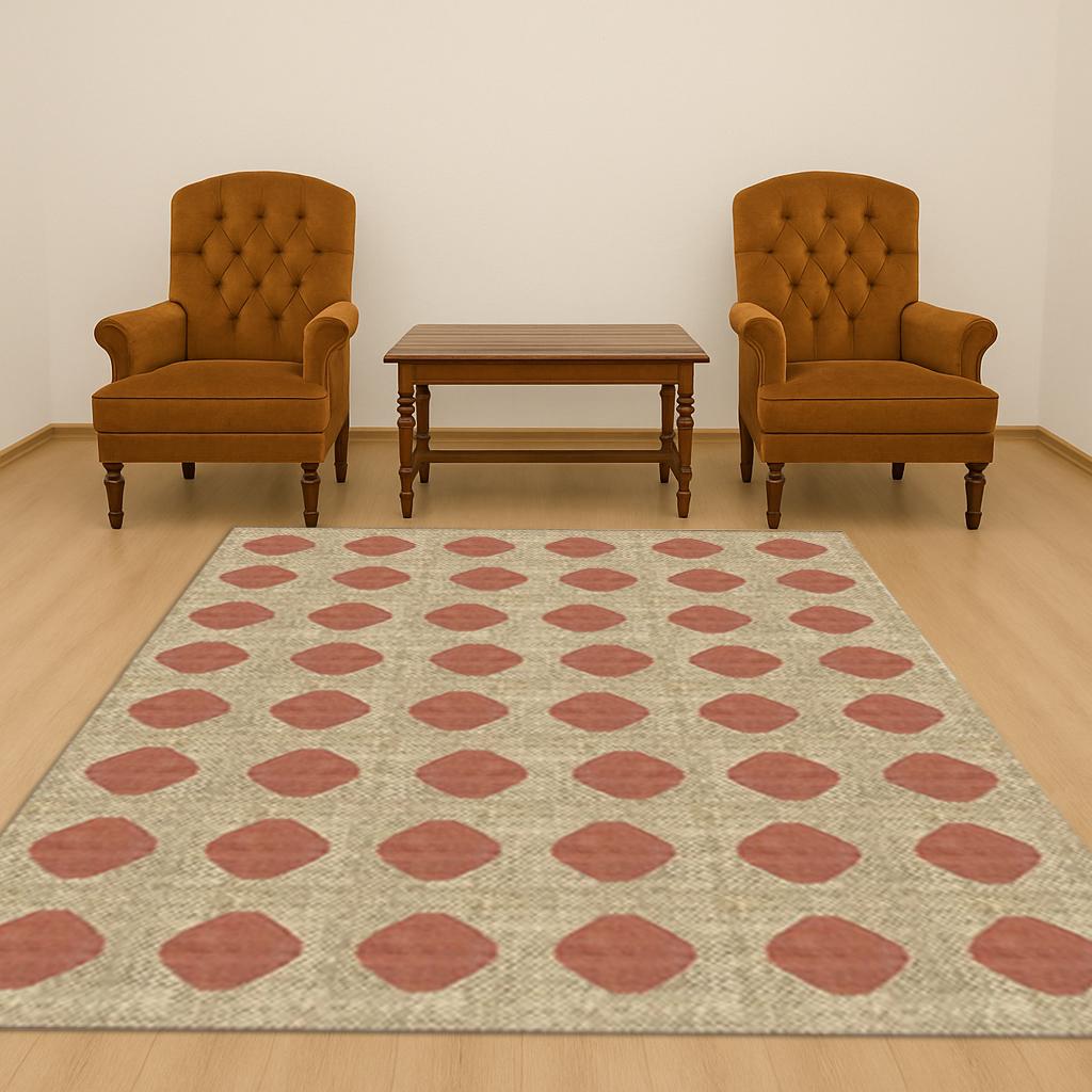 6x9 Jute Kilim Rug Durable Natural Fiber Area Rug | Handwoven Bohemian Carpet | Kilim Room Decor Rug | Living Room Decor