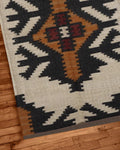 Handmade Wool & Jute Kilim Dhurrie Rug - Traditional Indian Wool Jute Rugs for Home Decor