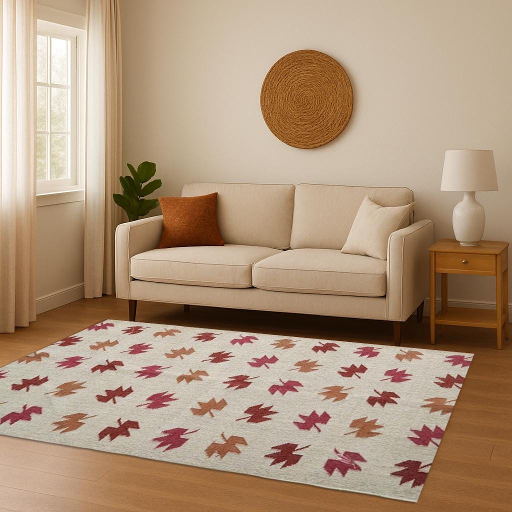 New Handmade rug, 5x8 6x9 , Wool Jute Rugs, Jute Carpet, Bohemian Killim, carpet, Flatweave Wool Dhurrie for Living Room/ Dining room