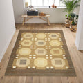 Handmade 9x12 Ft Wool Jute Kilim Rug - Handwoven Navajo Flatweave, Bohemian Indian Durrie Rug