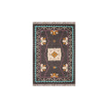 Handmade Jute Rug, Kilim Wool Rug, Multicolor Area Carpet, Eco-Friendly Dhurrie, Living Room Rug, 5x8 Home Decor Rug