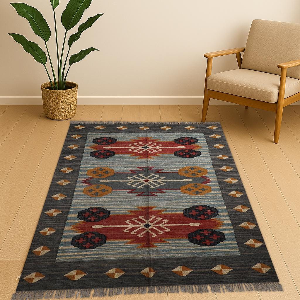 9x12 Ft. Handmade Wool Jute Kilim Rug Handwoven Wool Jute Rug, Handwoven Wool Jute Kilim Rug, Wool Jute Rug Kilim Jute Rug
