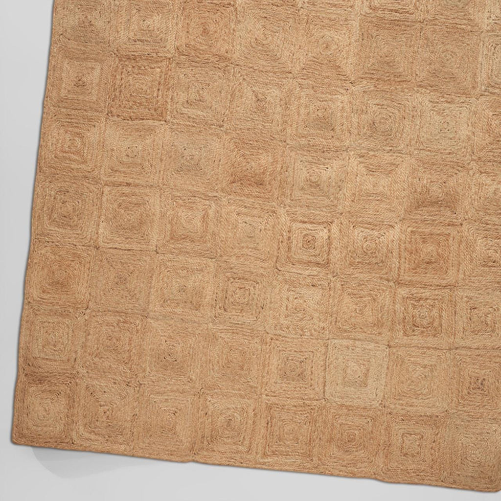 Natural Area Jute Rug Large, Jute Area Rug 8x10 Ft-Tan Rug 10x14 Solid-Hemp Area Rug, Indian Handmade Solid Natural Jute Braided Rug