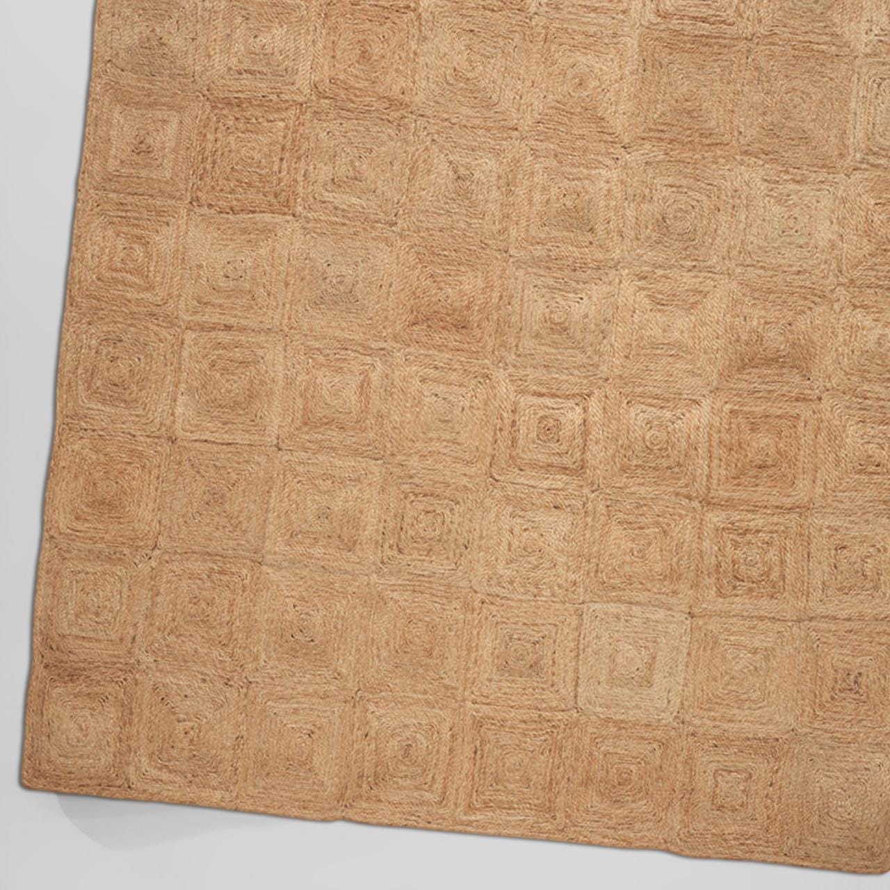 Natural Area Jute Rug Large, Jute Area Rug 8x10 Ft-Tan Rug 10x14 Solid-Hemp Area Rug, Indian Handmade Solid Natural Jute Braided Rug
