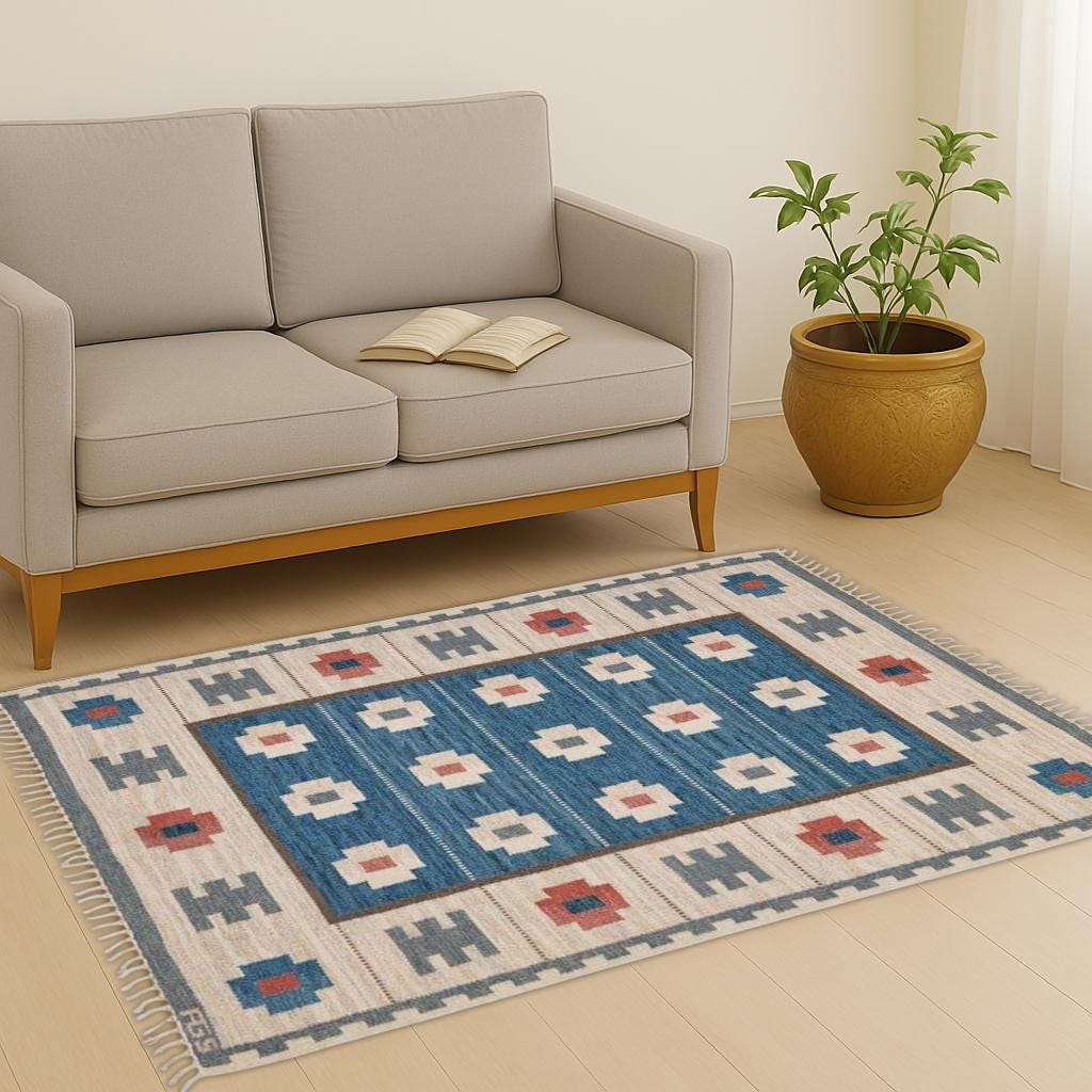 Modern wool jute rug, modern kilim rug , 6x9 , Handmade Wool Jute Rug, Navajo kilim Rug, Outdoor/ Indoor Rug/ Living Room Rug