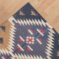 Wool Jute Kilim Runner Rug – Handmade Hemp & Natural Jute Flatweave for Rustic Boho Home Decor