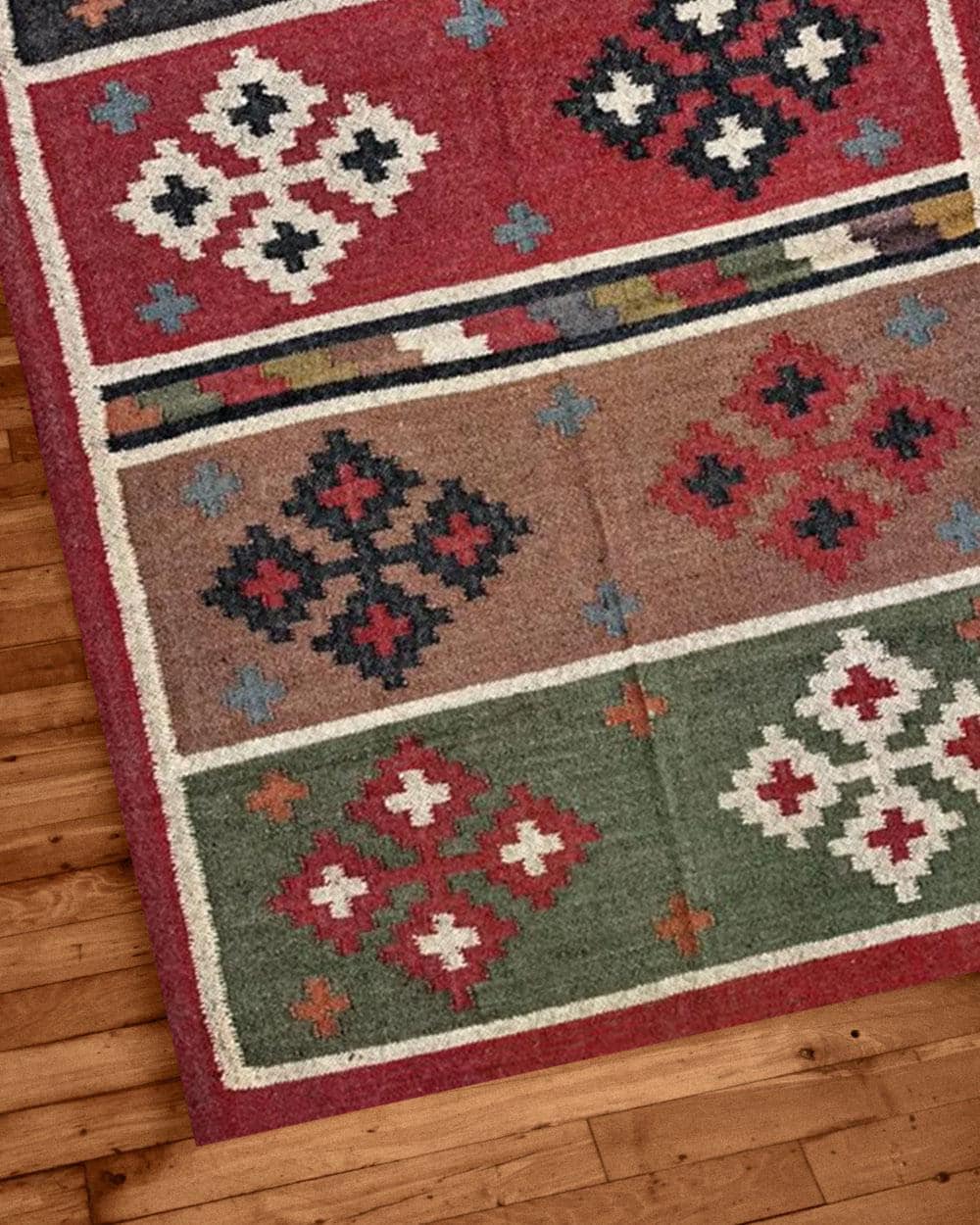 Jute Kilim Rug | Handwoven Wool & Natural Jute Flatweave Area Rug for Boho | Home Decor Living Room Decor | CarpetFor Hotel Decor