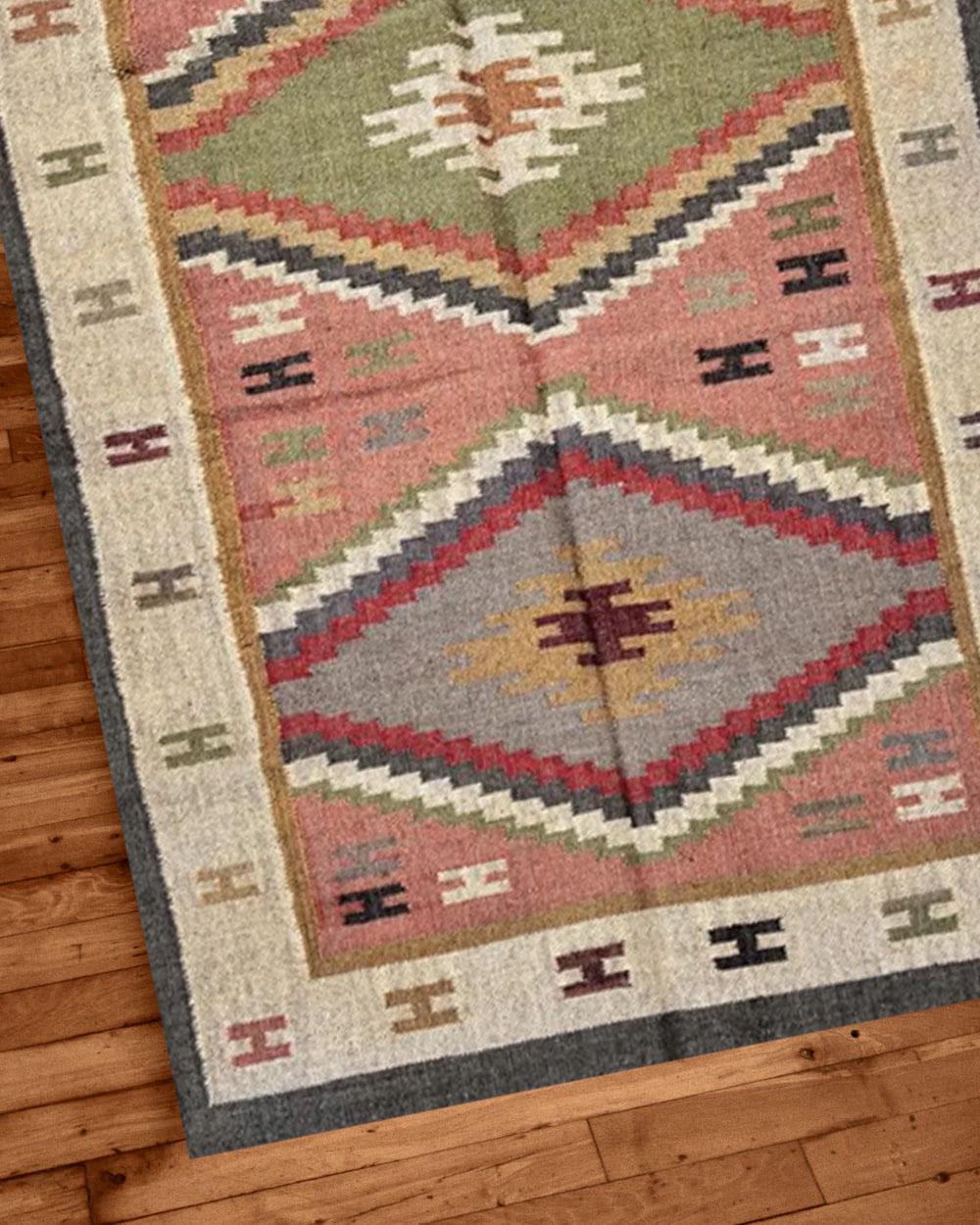 Jute Kilim Rug, 8x10 & 6x9 Area Rug, Wool Jute Flatweave Rug, Lightweight Natural Floor Decor Rug Vintage Carpet | Hotel Decor Carpet