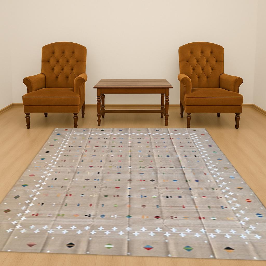 Cotton Rugs 8x10, Area Rug, Soft Durable Floor Mat, Bohemian Home Decor, Living Room Carpet
