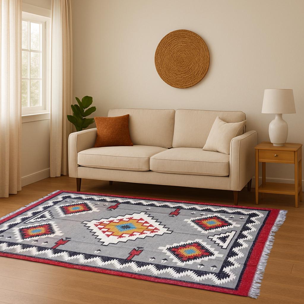 Handmade Kilim Rug, Wool Jute Rug, Antique Kilim Carpet, Living Room Rug, Dining Room Rug, Bedroom Rug, 4x6 5x8 6x9 8x10 9x12