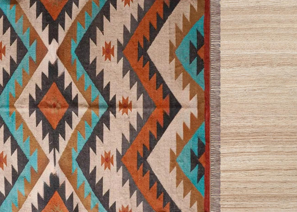 Handmade Wool Rug, Jute Kilim Rug, Navajo Aztec Rug, Black Gold Rug, Large Area Rug, Indoor Outdoor Carpet, 7x10 8x10 9x12 10x14