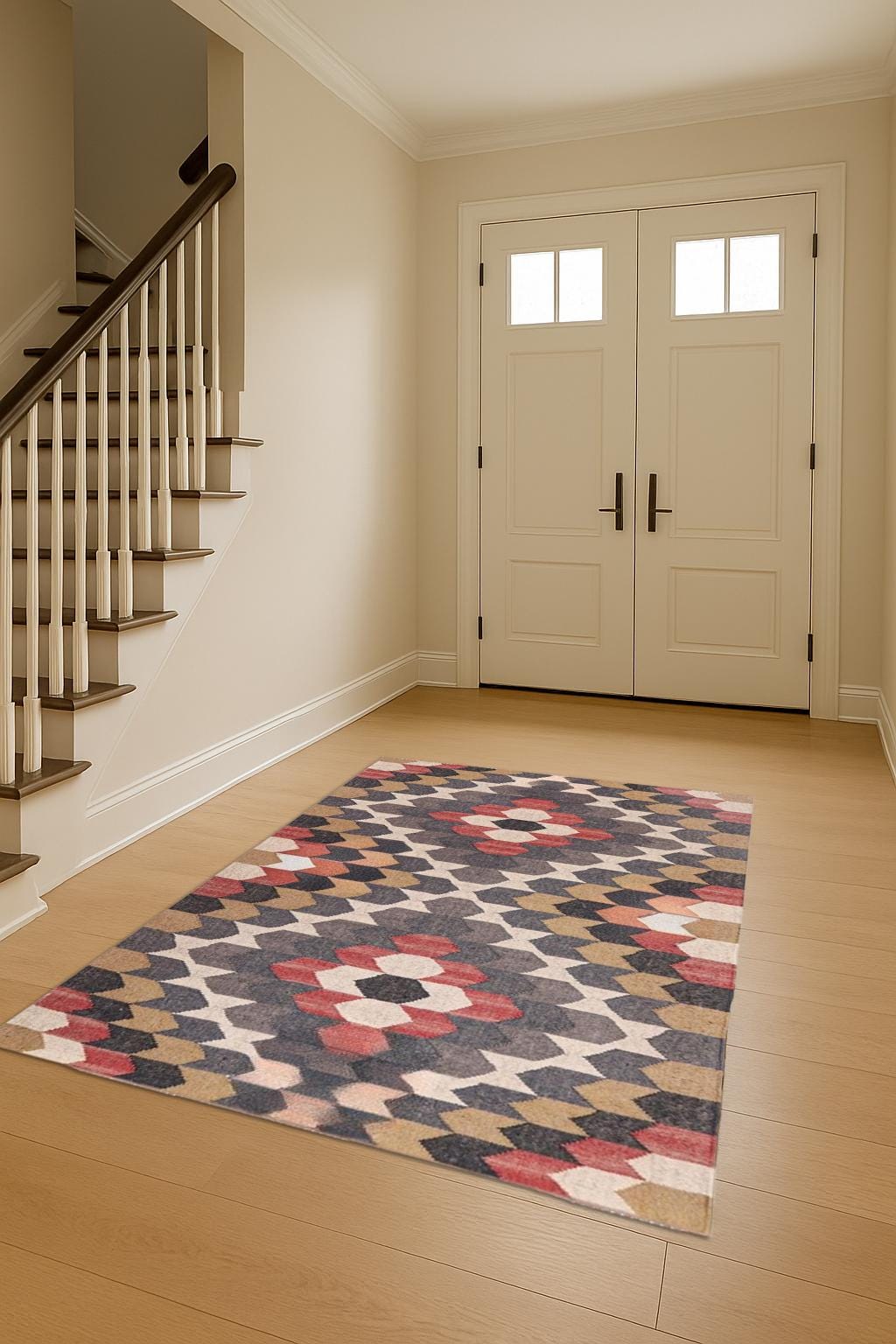 Wool Jute Kilim Rug Handwoven large Decor Jute Rug For Living Home And Kitchen Decor Rug Vintage, Bedroom Rug, Floor Jute Runner