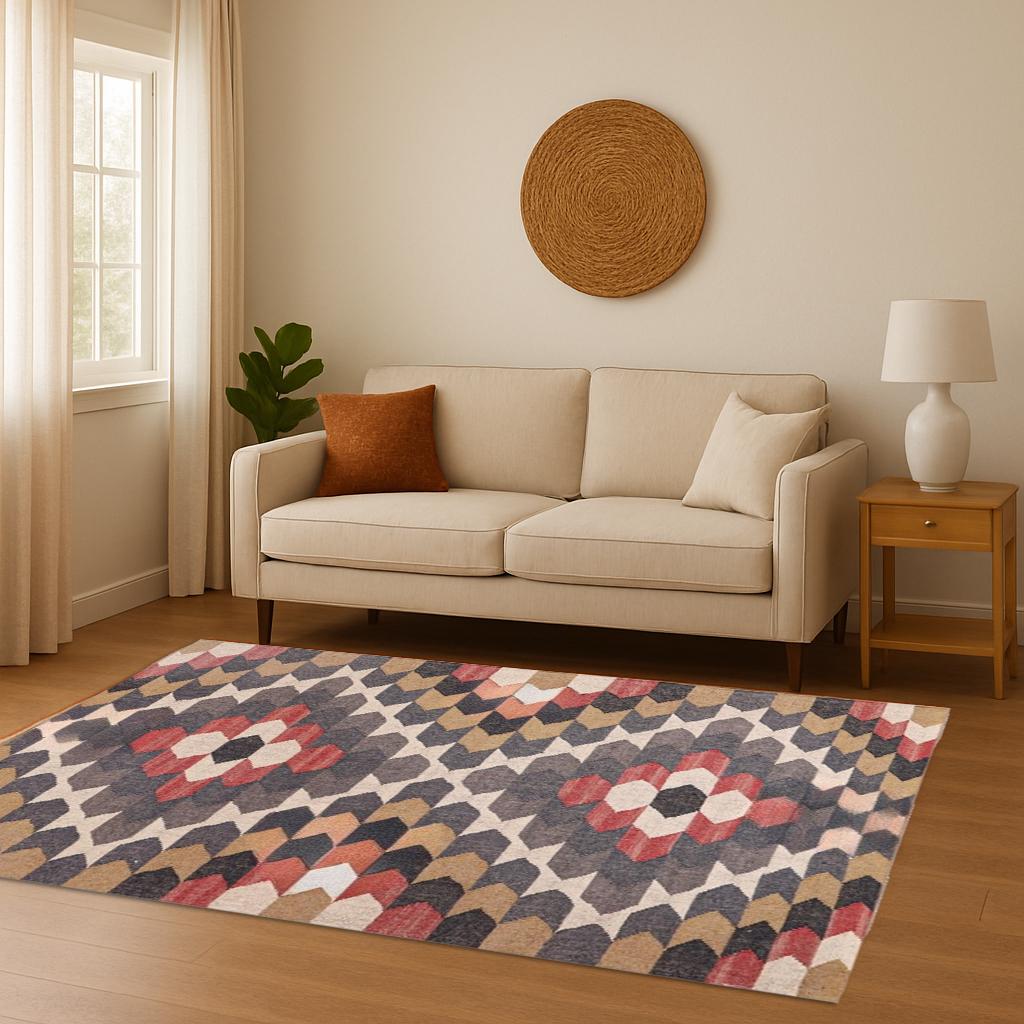 Wool Jute Kilim Rug Handwoven large Decor Jute Rug For Living Home And Kitchen Decor Rug Vintage, Bedroom Rug, Floor Jute Runner