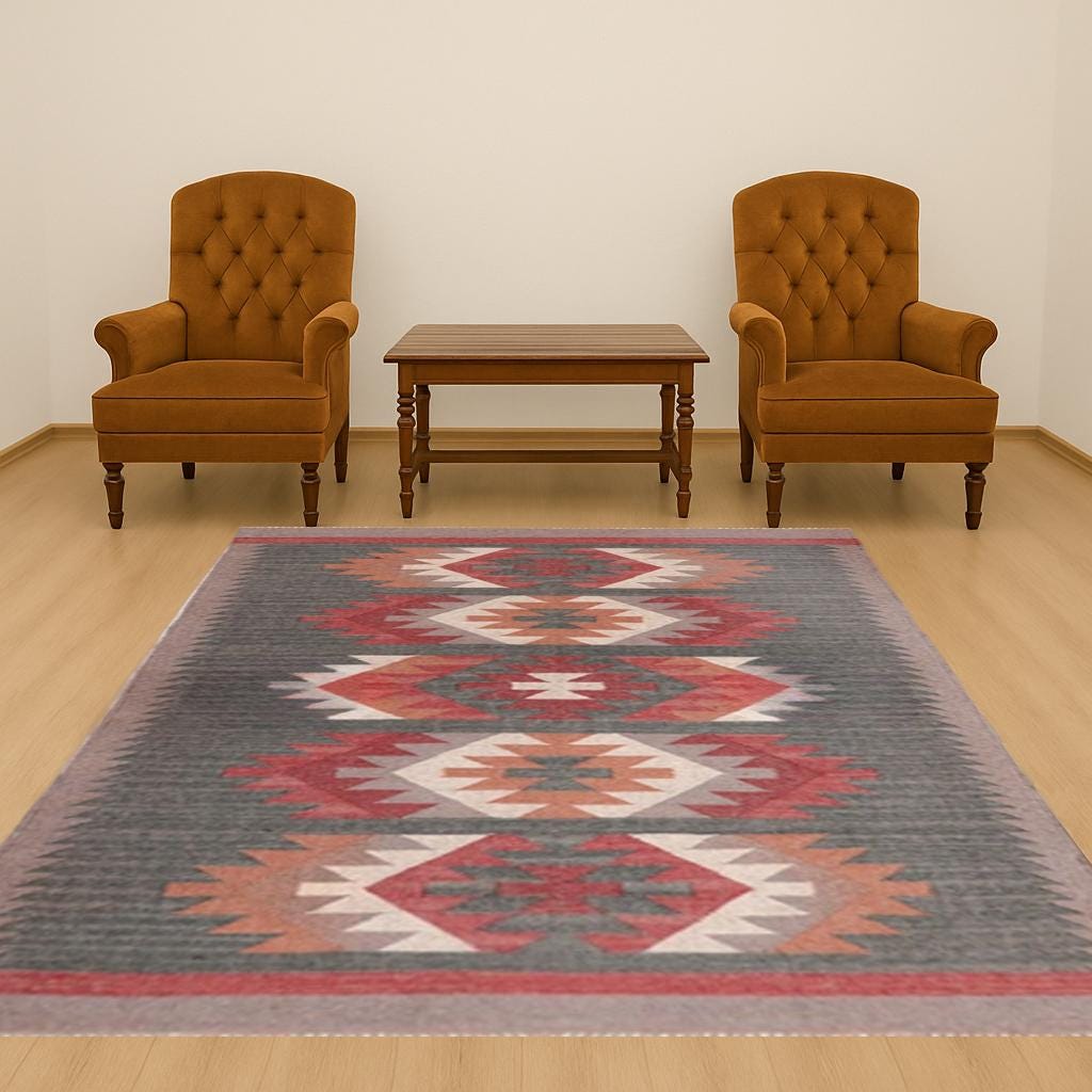 6X9 Ft KILIM Area Rug, Wool Jute Drawing Room Persian Dhurrie, Tribal Moroccan Rug,  Kilim Dhurrie Rug Traditional Turkish Kilim Rug