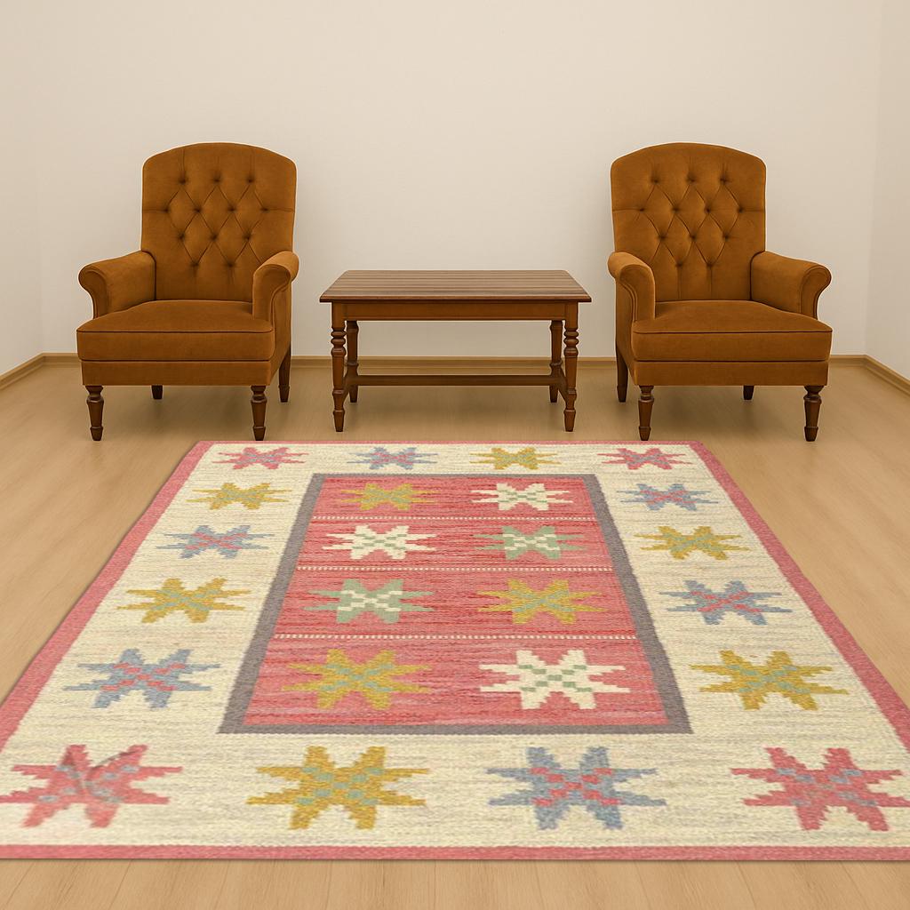 Handmade 3x5 Kilim Rug Wool Dhurrie Jute Floor Mat Traditional Indian Vintage Chic Victorian Hipster FREE SHIPPING Worldwide