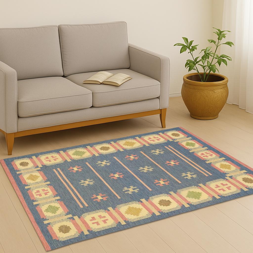 5x8 Wool Jute Rug Natural Fiber Area Rug Durable Eco-Friendly Floor Carpet for Living Room Bedroom