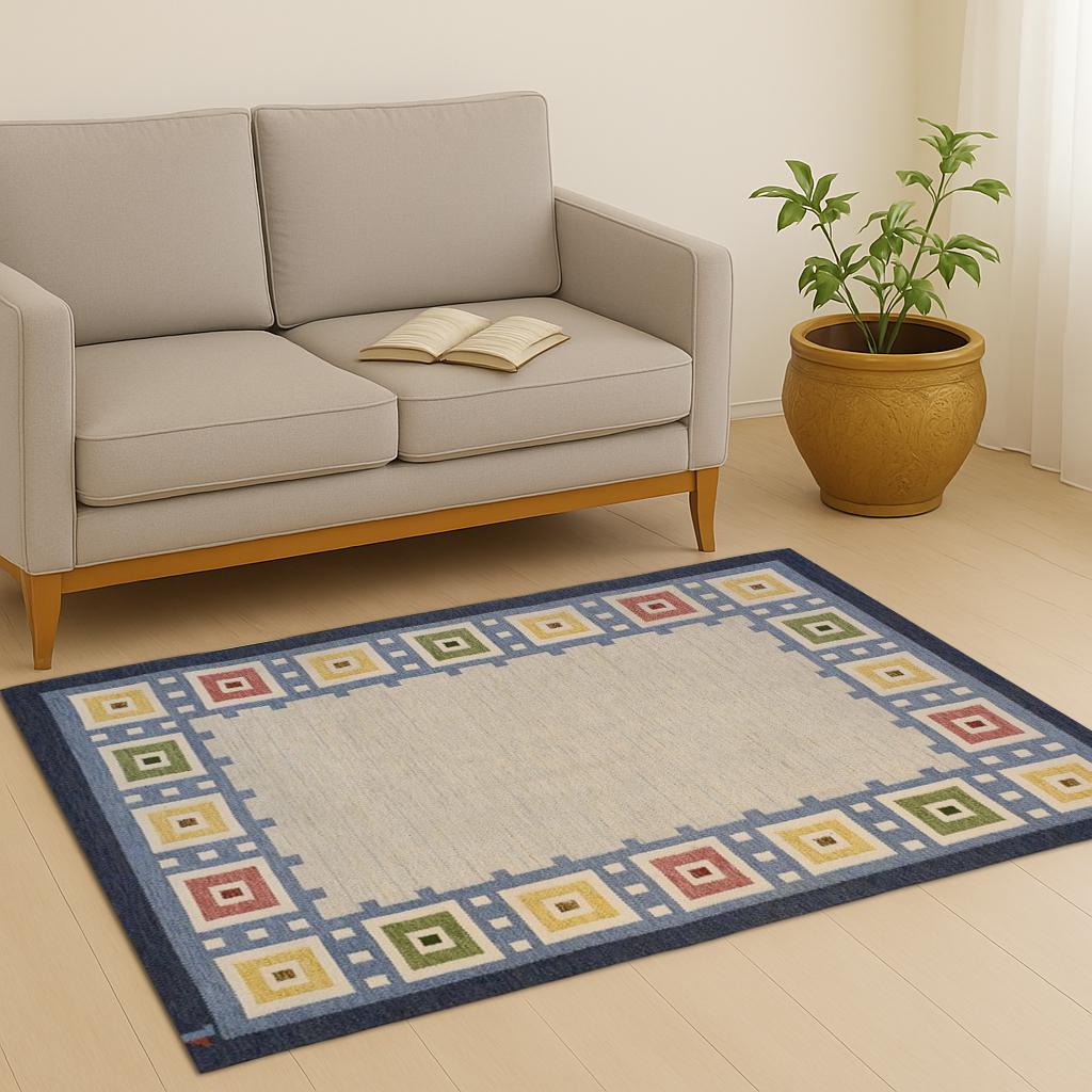 Modern Wool and Jute Rug Handmade, Modern Kilim Dhurrie Rug, Traditional Indian/WOOL JUTE RUGS , Handmade rug