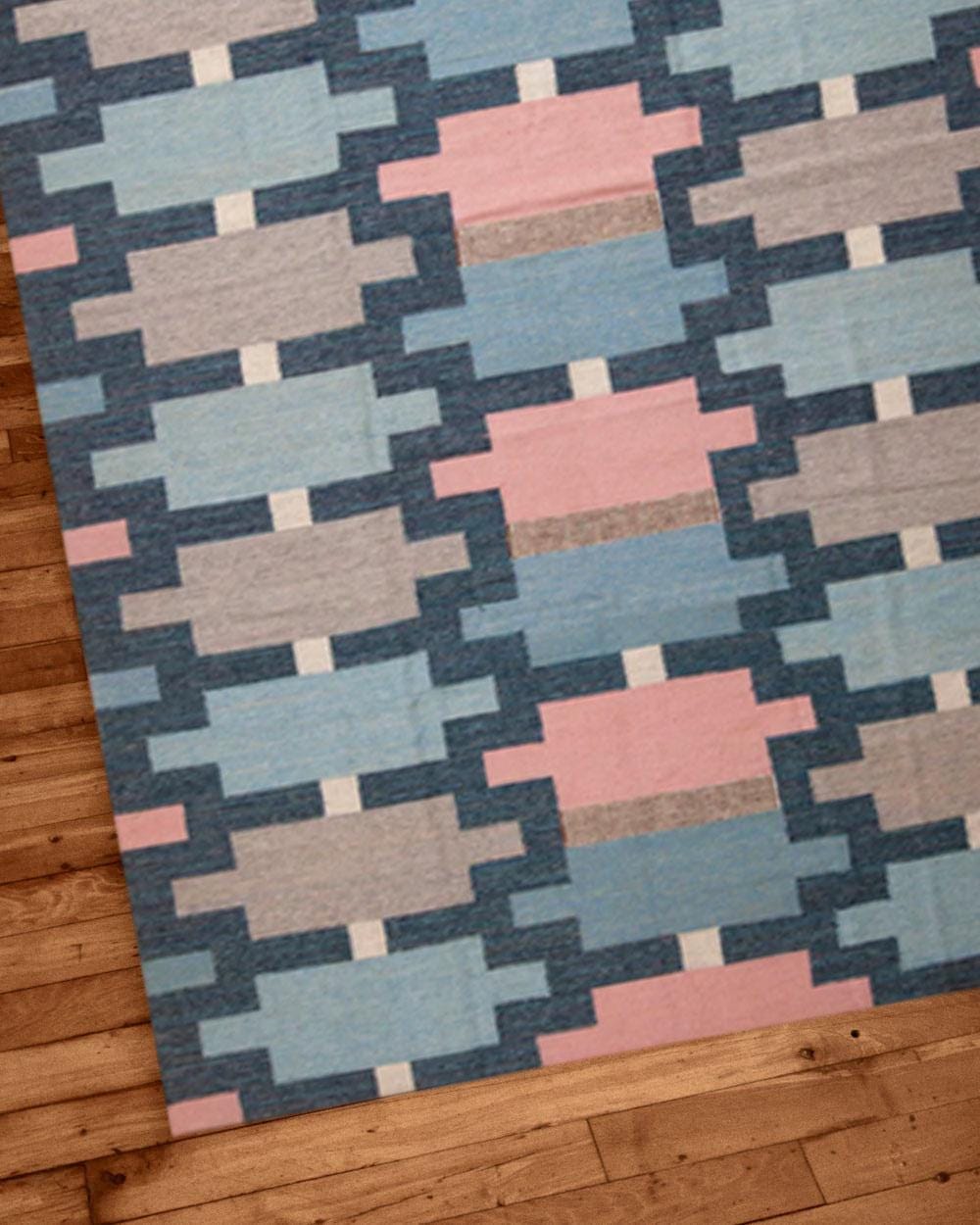 Multicolour Wool Jute Kilim Rug, kilim Area Rug, Wool And Jute Rug, 5 x 8 ft, Handmade KILIM Rug, Multicolor rug