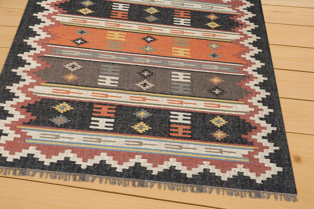 Handmade woven bricks Jute kilim rug, Kilim Area Rug | Authentic Handmade Tribal Wool Flatweave Carpet