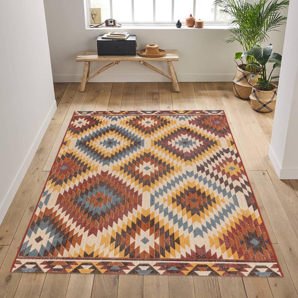 8 x 10 ft Handwoven jute kilim rugs- Kilim rug- Wool jute rug for living area