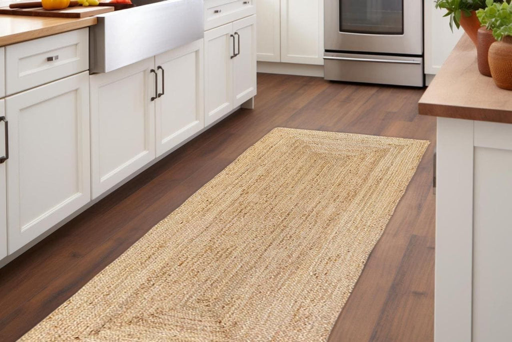 Jute Runner Natural, Jute Runner Rug Indian, Handwoven Jute Rug, Jute Rug Rectangular Custom Size Rug
