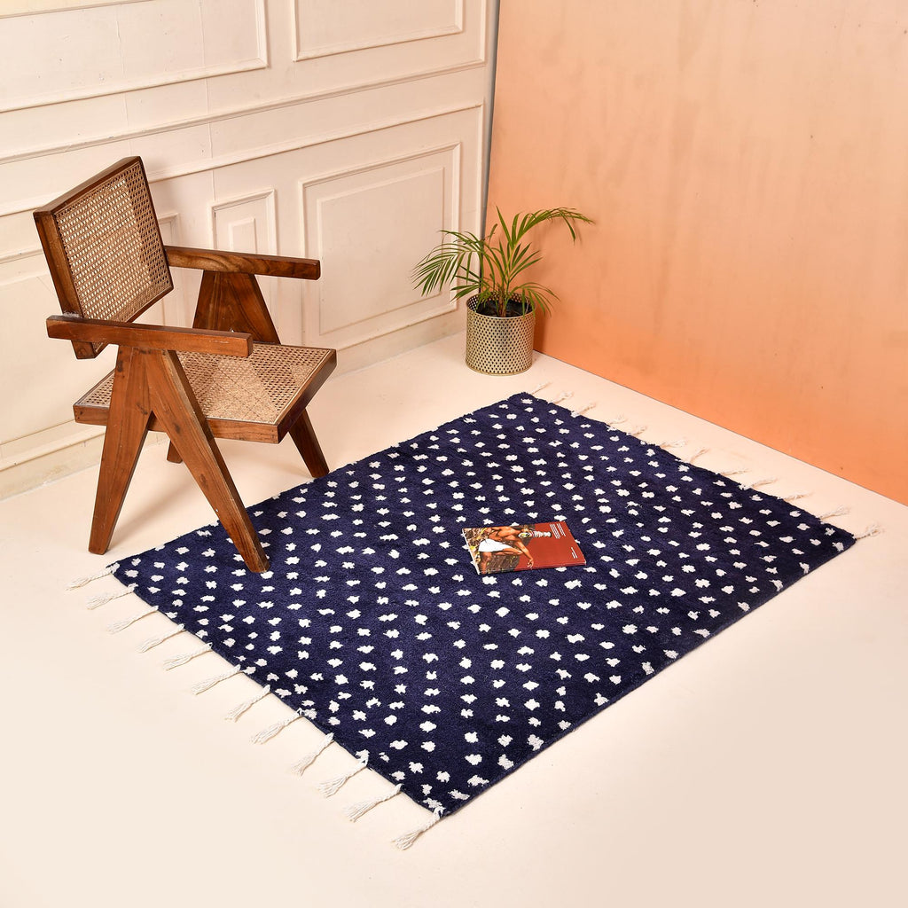 Moroccan Beni Ourain Colorful Wool Checkered Rug - Handmade Custom Style Wool Rug, Handmade Rug, Blue rug, Blue wool rug, blue Moroccan rug