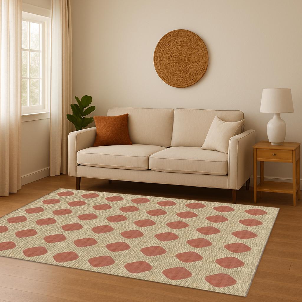 6x9 Jute Kilim Rug Durable Natural Fiber Area Rug | Handwoven Bohemian Carpet | Kilim Room Decor Rug | Living Room Decor
