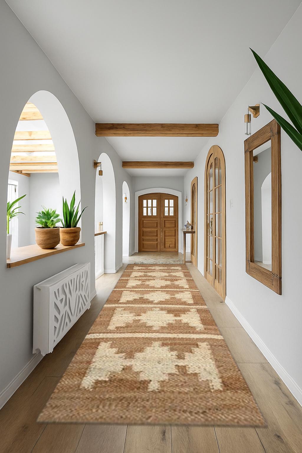 Hand Woven Seagrass Hall Runner, Entry Rush Rug, Natural Straw Jute Runner Mat, Hemp jute Runner, Stair Runner, Custom size available