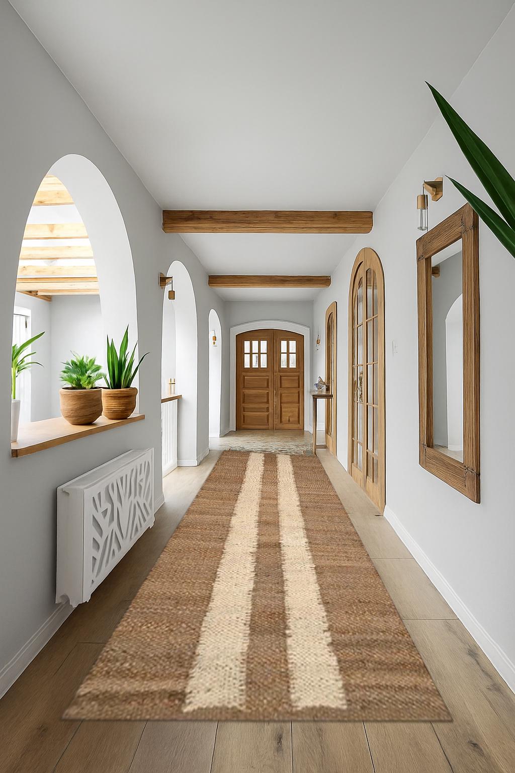 Jute Runner Rug, Hallway Runner, Custom Size Runner Rug For Hallway Entry Wat Kitchen Laundry Boho Decor Rug runner