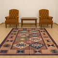 Jute Kilim Rug ,Wool Jute Flatweave Area Rug Natural Durable Eco-Friendly Accent Carpet