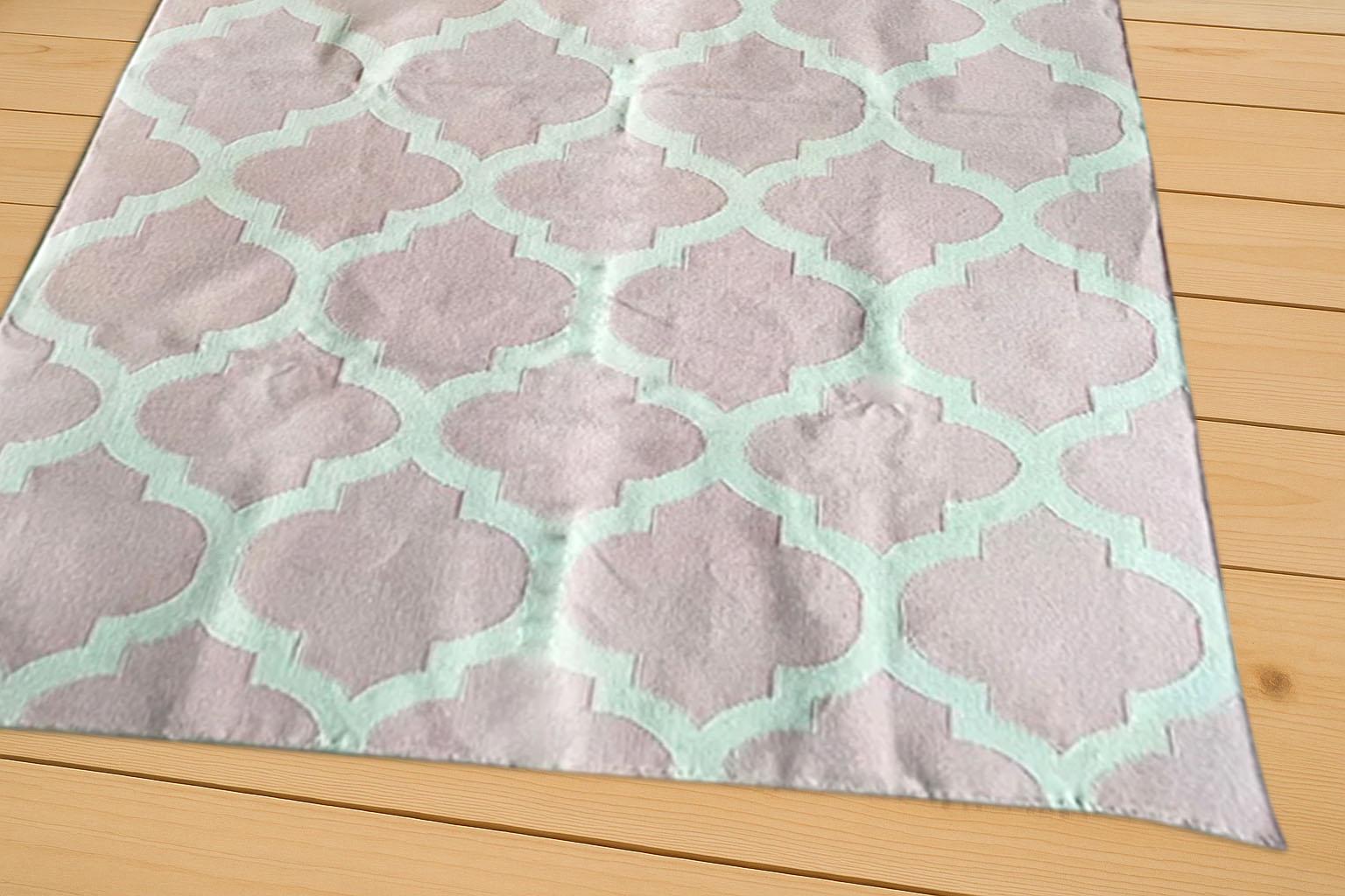 Cotton Flatweave Rug-Hand and Flat Weave panja Dhurrie Rug, Cotton Reversible Rug, 6x9 Rug, Rug For Bedroom, Personalized Rug, Custom Rug
