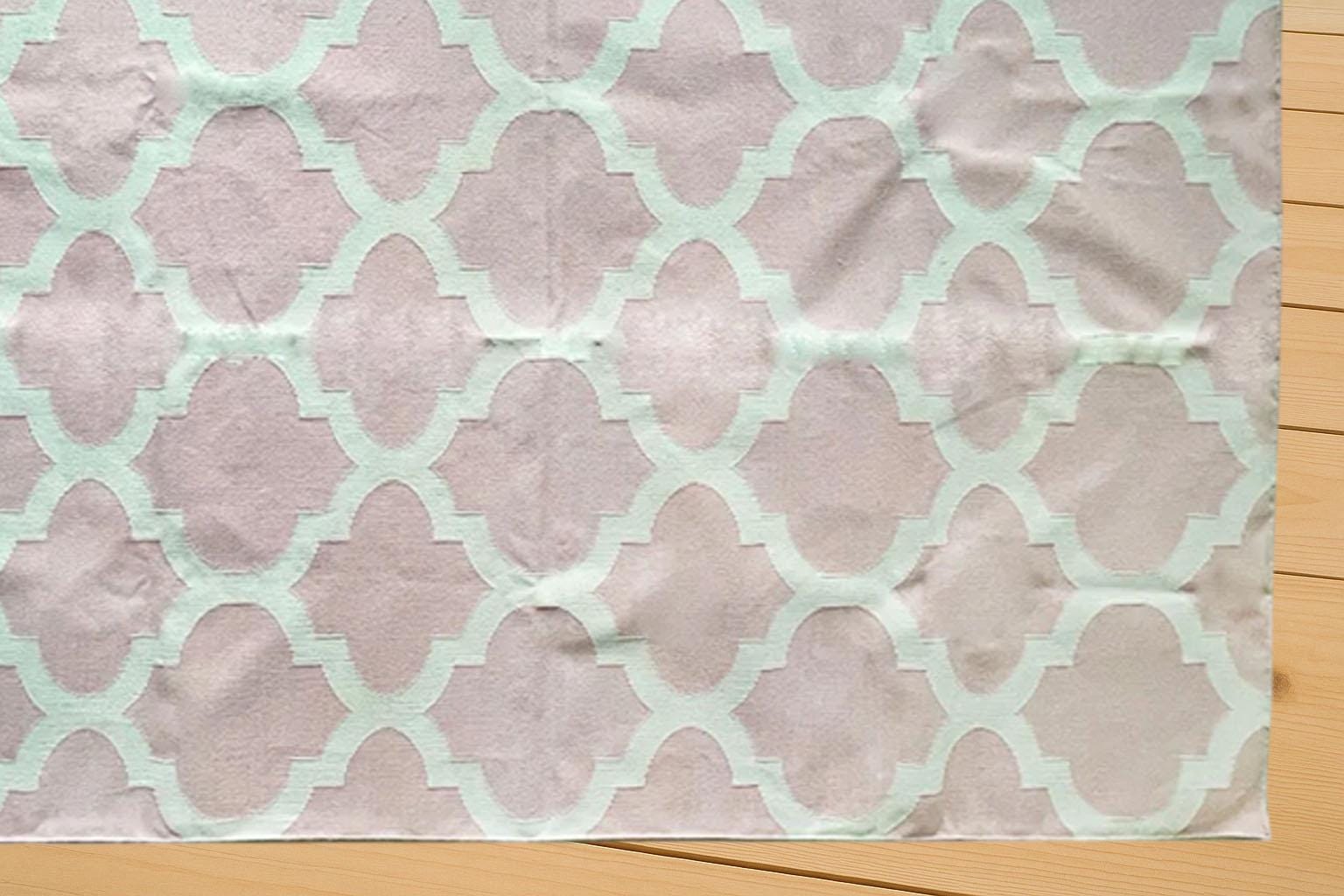 Cotton Flatweave Rug-Hand and Flat Weave panja Dhurrie Rug, Cotton Reversible Rug, 6x9 Rug, Rug For Bedroom, Personalized Rug, Custom Rug