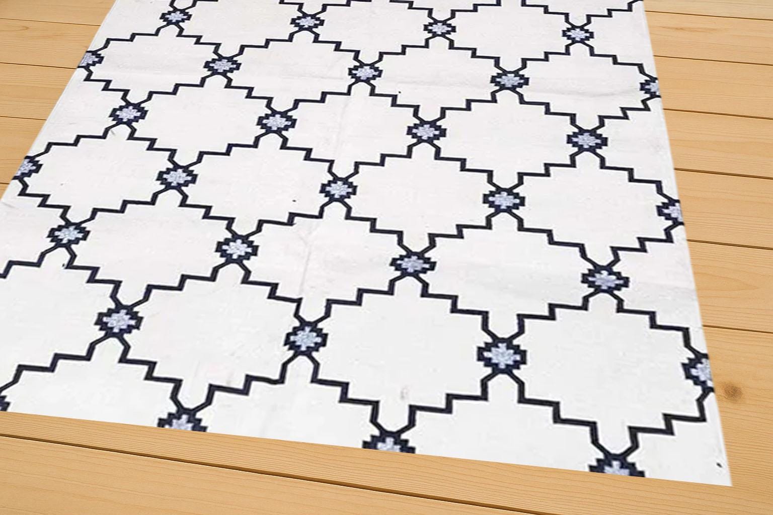 Handwoven Cotton Flatweave Area Rug, Modern Rug, Flatweave Rug, Custom Rug, Living Room Rugs, Bedroom Rugs Area Rugs