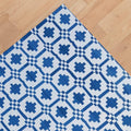 Blue And White Rug, Handmade collon flat weave Rug- Custom Rug, Area Rug, Cotton Dhurrie, Rugs For Bedroom, 6x9, 8x10, 9x12 Rug